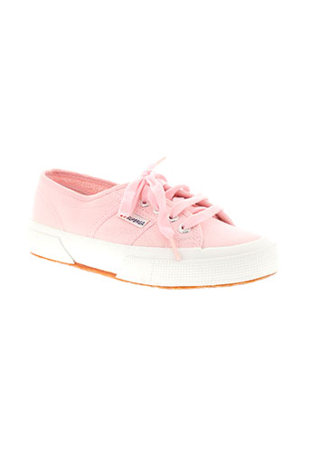 superga chaussures fille de couleur rose