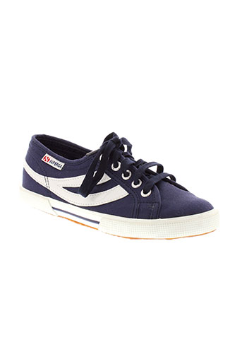 superga chaussures femme de couleur bleu