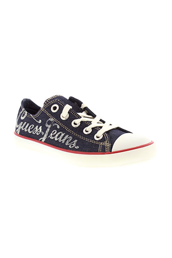 guess chaussures fille de couleur bleu