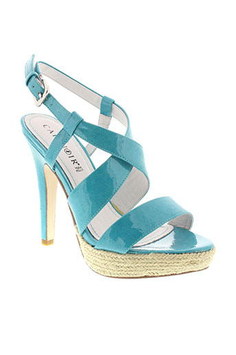 cafe noir chaussures femme de couleur bleu