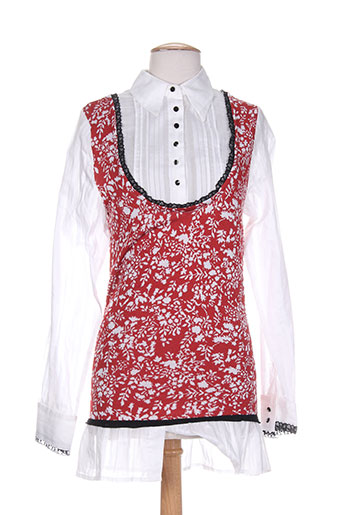 tricot chic tuniques femme de couleur rouge
