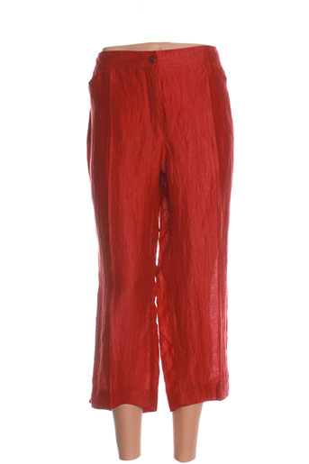 lebek pantacourts femme de couleur rouge
