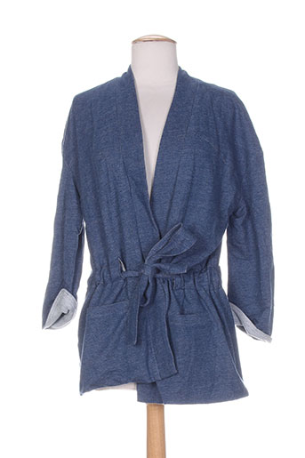 marie-sixtine vestes femme de couleur bleu