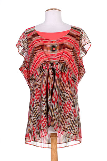 jean gabriel t-shirts femme de couleur rouge