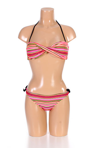 lagon bleu maillots de bain fille de couleur orange
