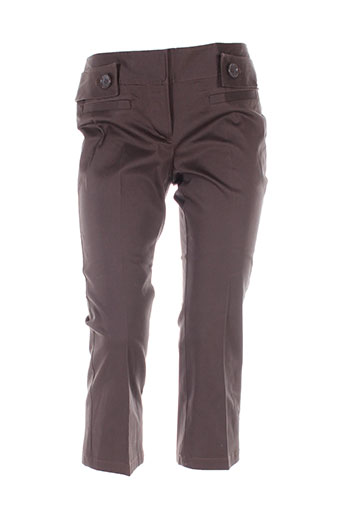 benetton pantacourts femme de couleur marron