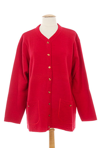 20 et 20 cardigans femme de couleur rouge (photo) 20 et 20 cardigans femme de couleur rouge (photo)