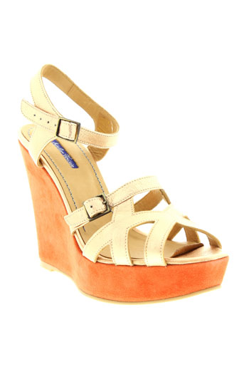 atelier voisin chaussures femme de couleur orange