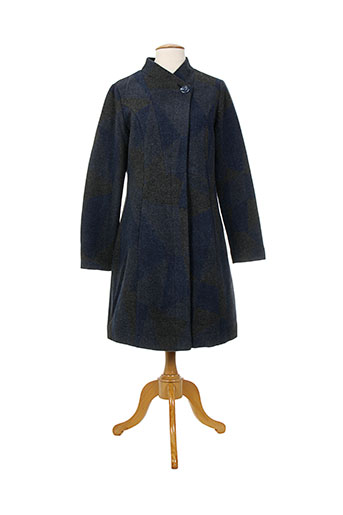 surkana manteaux femme de couleur bleu