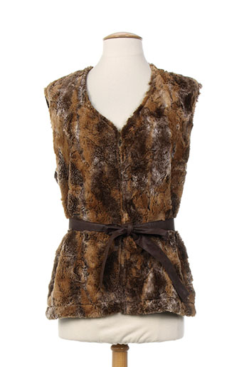 jean gabriel gilets femme de couleur marron