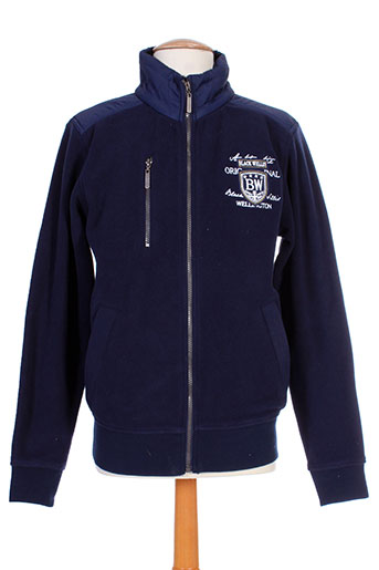black wellis vestes homme de couleur bleu