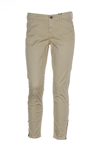 mexx pantalons femme de couleur beige