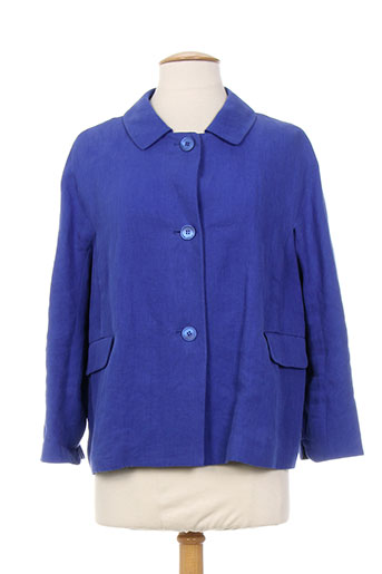 maxmara vestes femme de couleur bleu
