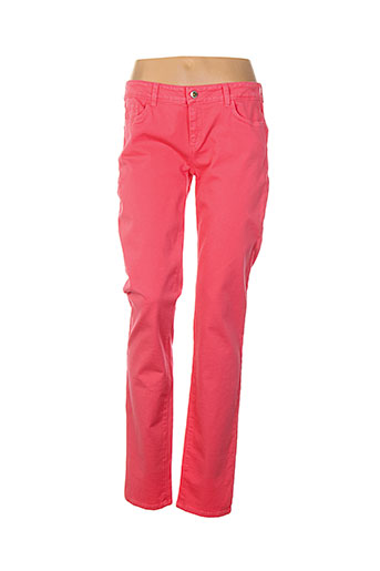 sportmax pantalons femme de couleur rose