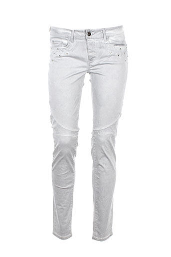 salsa pantalons femme de couleur gris