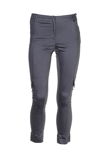 double jeu pantacourts femme de couleur gris
