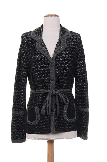 tricot chic vestes femme de couleur noir