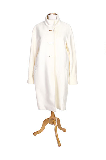 lauren vidal manteaux femme de couleur blanc