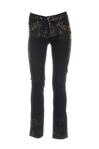 rosa EFFI_CHAR_1 rose pantalons femme de couleur noir