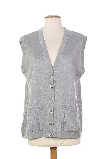 20 et 20 gilet femme de couleur gris (photo) 20 et 20 gilet femme de couleur gris (photo)