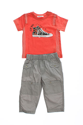 3 et pommes t et shirt et pantalon garcon de couleur orange (photo) 3 et pommes t et shirt et pantalon garcon de couleur orange (photo)