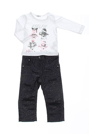 3 et pommes t et shirt et pantalon fille de couleur blanc (photo) 3 et pommes t et shirt et pantalon fille de couleur blanc (photo)