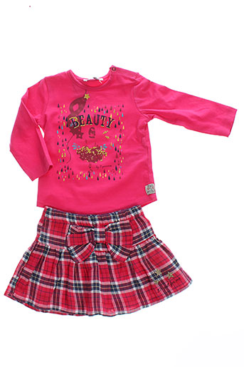 3 et pommes t et shirt et jupe fille de couleur rose (photo) 3 et pommes t et shirt et jupe fille de couleur rose (photo)