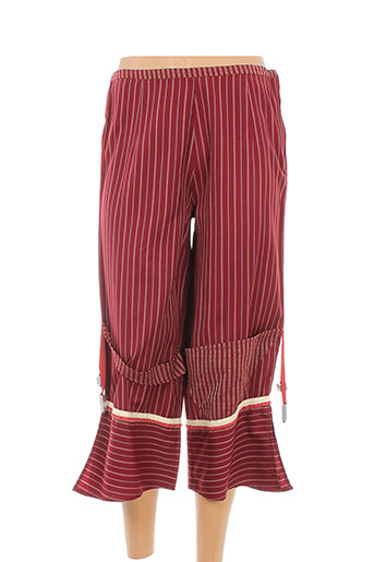 enjoy pantacourts femme de couleur rouge