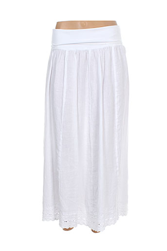 arthurio lino jupes femme de couleur blanc