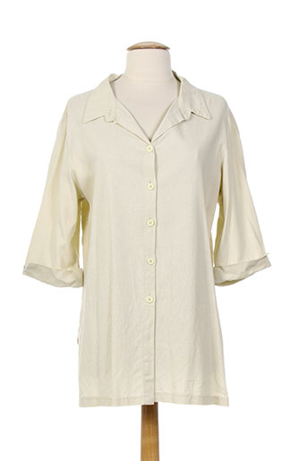 renatto bene chemises femme de couleur beige