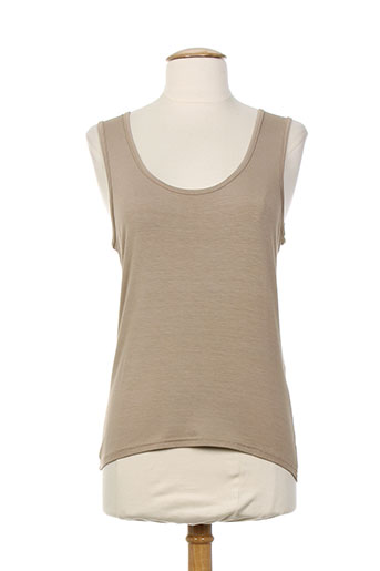 renatto bene t-shirts femme de couleur marron