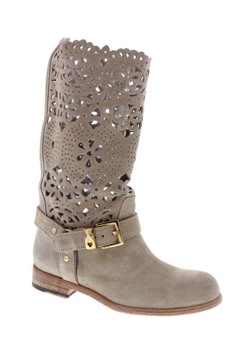 twin-set simona barbieri chaussures femme de couleur beige