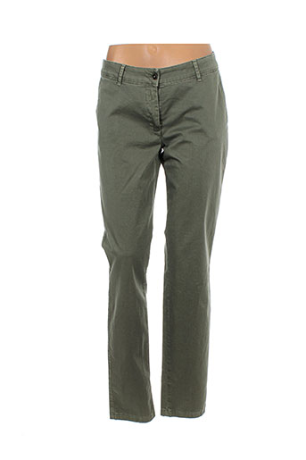 lcdn pantalons femme de couleur vert