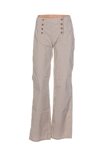 setrak pantalons femme de couleur beige