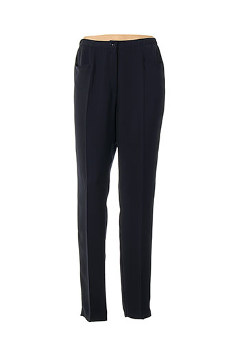 francoise f pantalons femme de couleur bleu