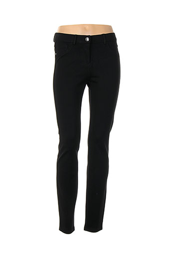 lcdn pantalons femme de couleur noir