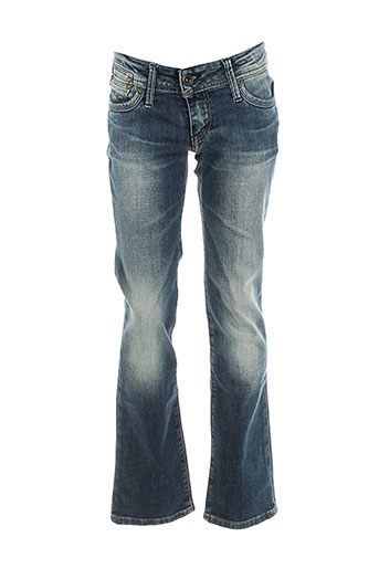 teddy smith jeans fille de couleur bleu