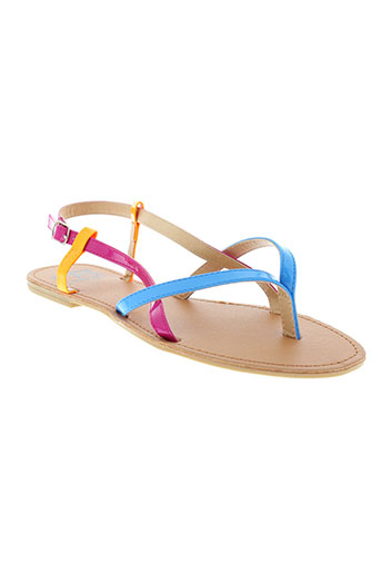 cassis cote d'azur chaussures fille de couleur bleu