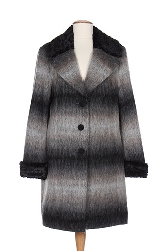karting manteaux femme de couleur gris