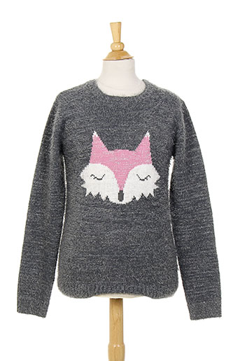 3 et pommes cols et ronds fille de couleur gris (photo) 3 et pommes cols et ronds fille de couleur gris (photo)