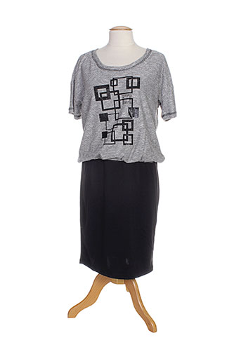 brandtex robes femme de couleur gris