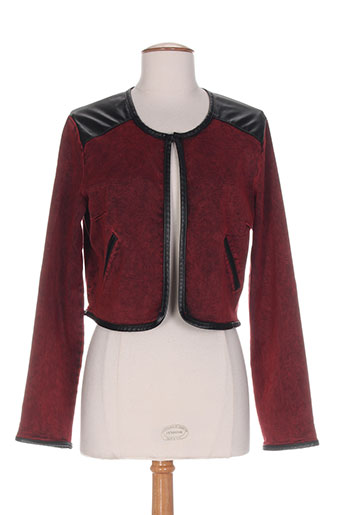 les filles de neaux vestes femme de couleur rouge