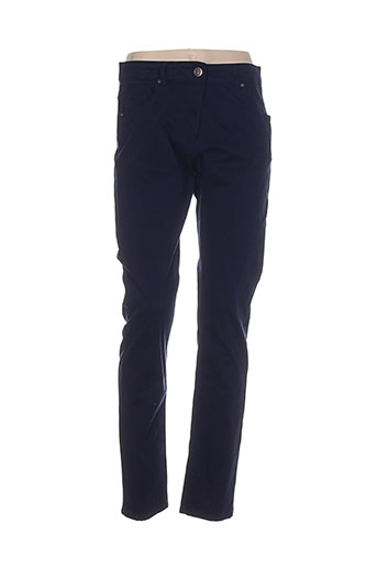 griffon pantalons femme de couleur bleu