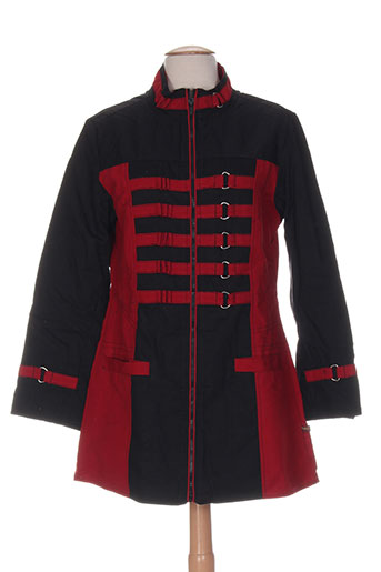 bamboo's manteaux femme de couleur rouge