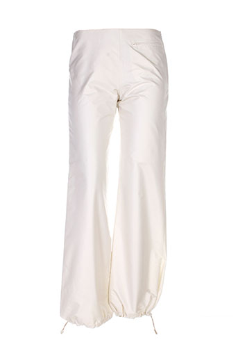 chattawak pantalons femme de couleur blanc