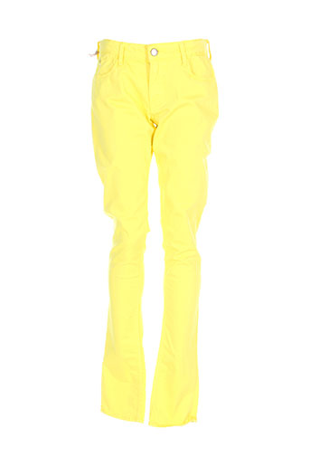 le temps des cerises pantalons fille de couleur jaune