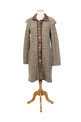 lo! les filles gilets femme de couleur marron
