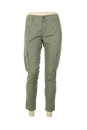 desgaste pantalons femme de couleur vert