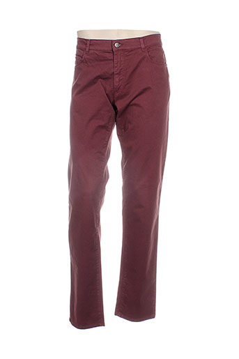 trussardi jeans pantalons homme de couleur rouge