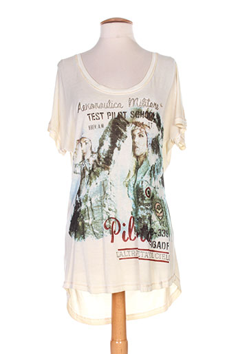 aeronautica tuniques femme de couleur beige (photo) aeronautica tuniques femme de couleur beige (photo)